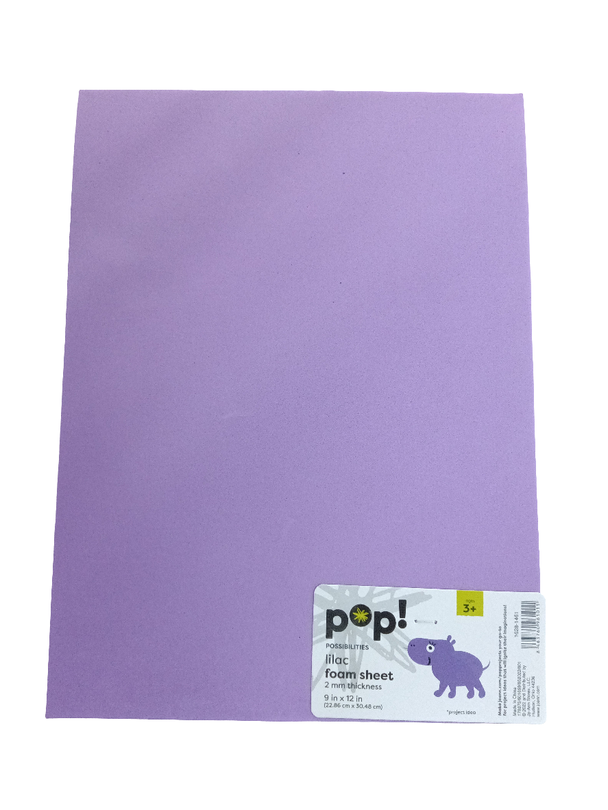 Lilac foam sheet 9x11