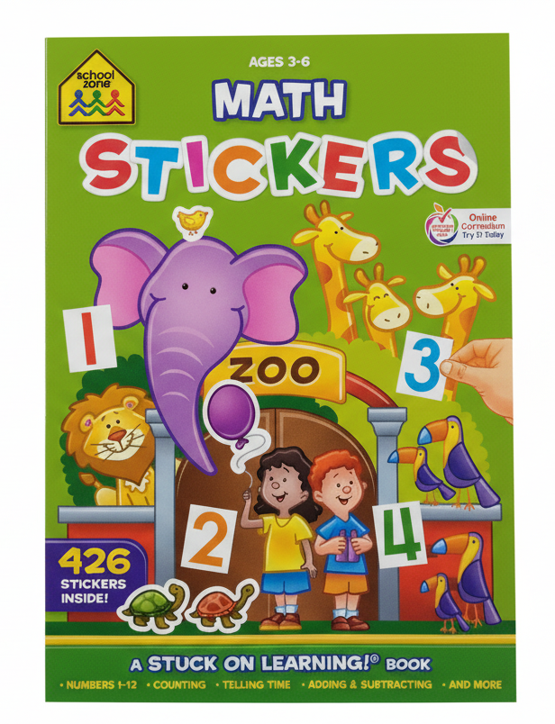 Math Stickers Workbook