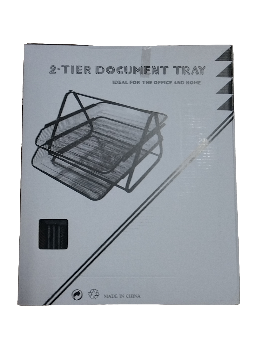 MESH: BANDEJA PARA DOC., NEGRO, 2 BANDEJAS