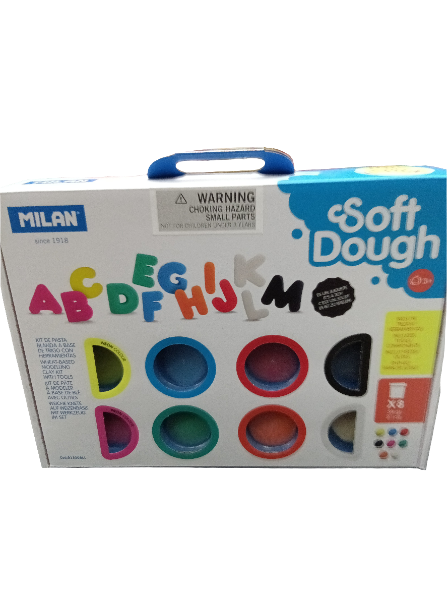 KIT MASAS MOLDEABLES JUEGO DE LETRAS