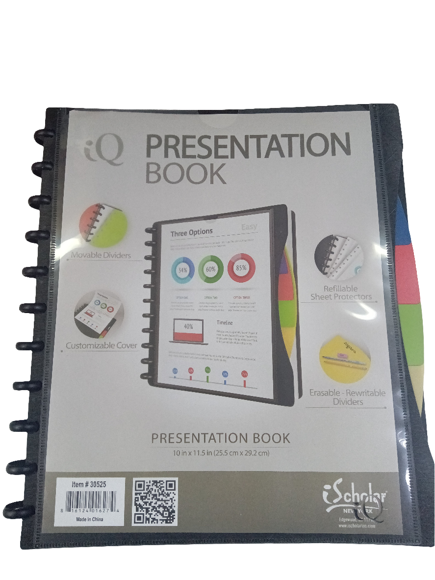 IQ POLY RING DISPLAY BOOK 10X15"