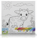 Canvas Paint Set | Includes : 6 color 1 Brush