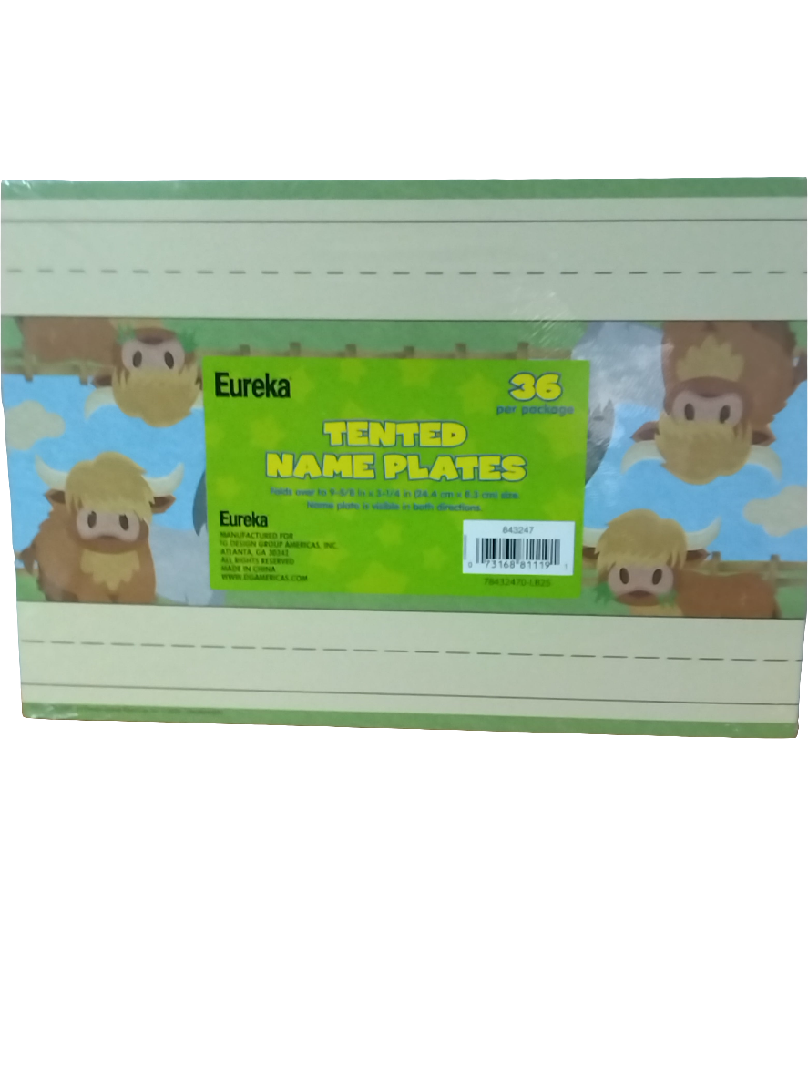 NAMEPLATE TENT WILD WILD CLASSROOM
