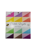 PASTELS/BRIGHTS DOUBLE-SIDED CARDSTOCK 6X6