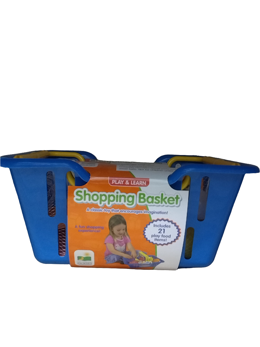 PLAY & LEARN SHOPPING BASKET 22PCS