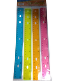 4PK 12"PLASTIC RULERS
