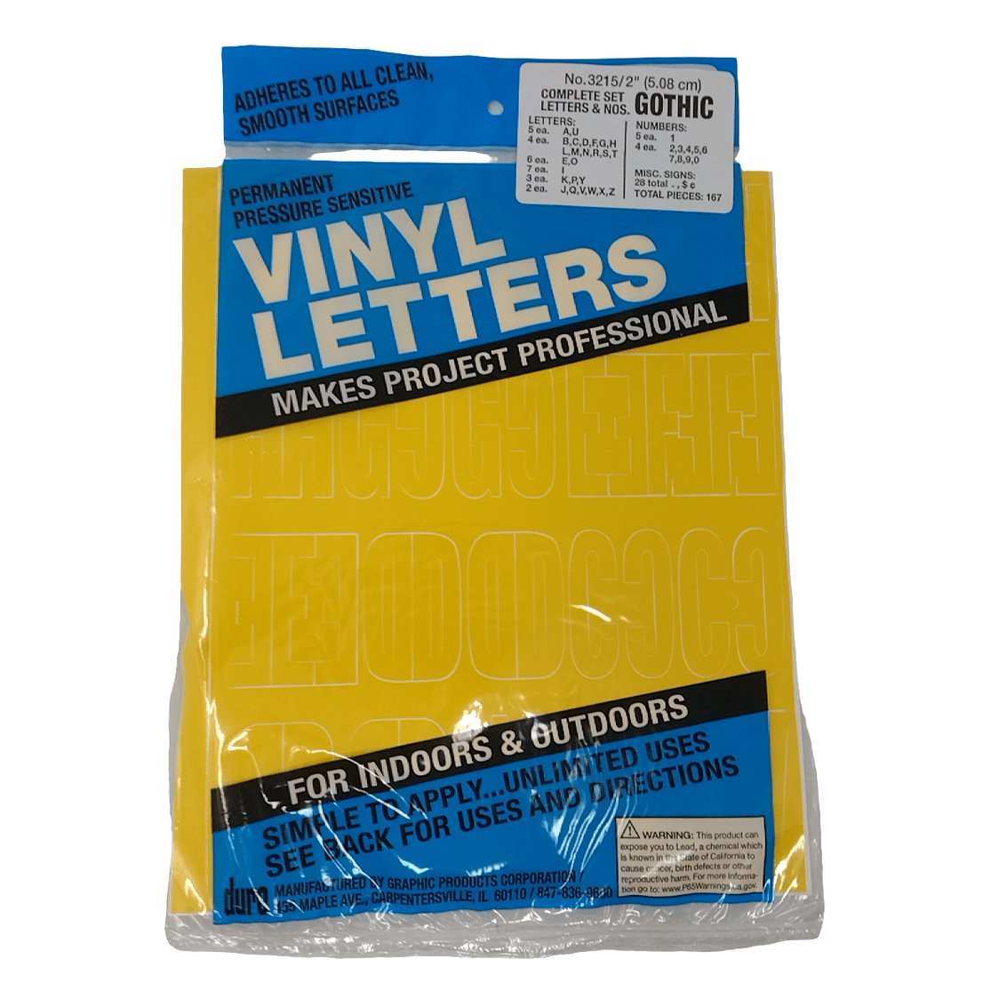 Vinyle Letters & Num | 2"