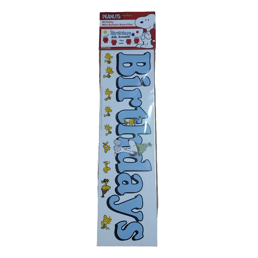 PEANUTS® BIRTHDAY MINI BULLETIN BOARD SET