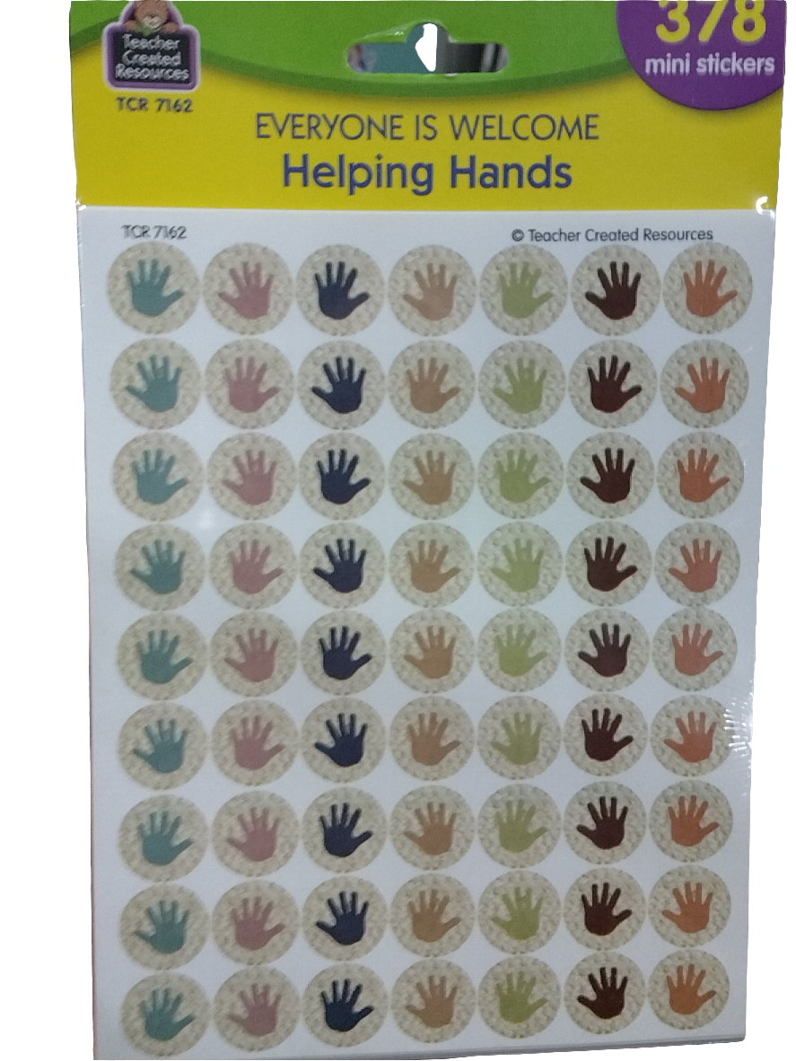 EVERYONE IS WELCOME HELPING HANS STICKERS