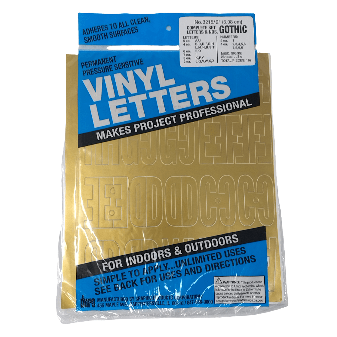 Vinyle Letters & Num | 2"