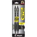 G2 Retractable Gel Pens Bold Point 1.0 mm Black Ink Pkg. 2