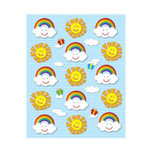Suns & Rainbows Shape Stickers |  90 stickers