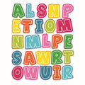UPPERCASE SHAPE STICKERS SCHOOL POP