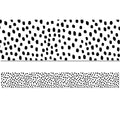 BLACK MESSY DOTS BORDER