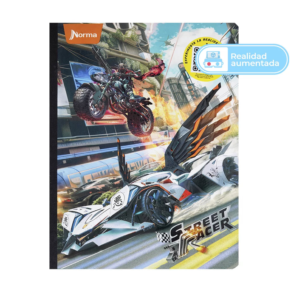 LIBRETA COSIDA STREET RACER