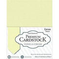 VANILLA CREAM CARDSTOCK CANVAS 8.5X11 40 PACK 65LB