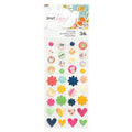 STICKERS ENAMEL SHE'S MAGIC IRIDESCENT GLITTER 6PC