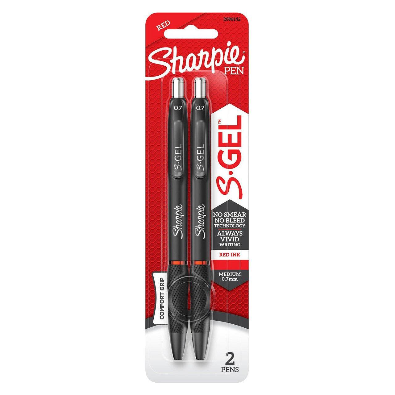 SHARPIE S.GEL 0.7MM 2CT RED
