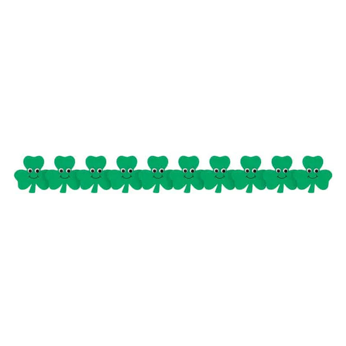 HAPPY SHAMROCKS CLASSROOM BORDER