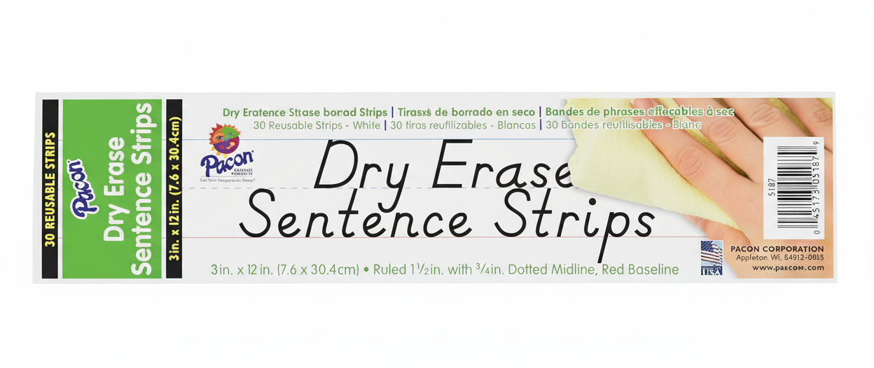 Dry Erase Sentence Strips | 30 Reusable Strips