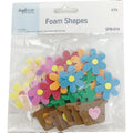 FLOWERS FOAM SHAPES 6 PC