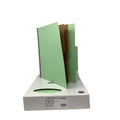 2 Partition Folder | Green | Letter | Box/15