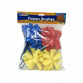 FLOPPY BRUSHES 7" ASSORTED COLORS 6/PK