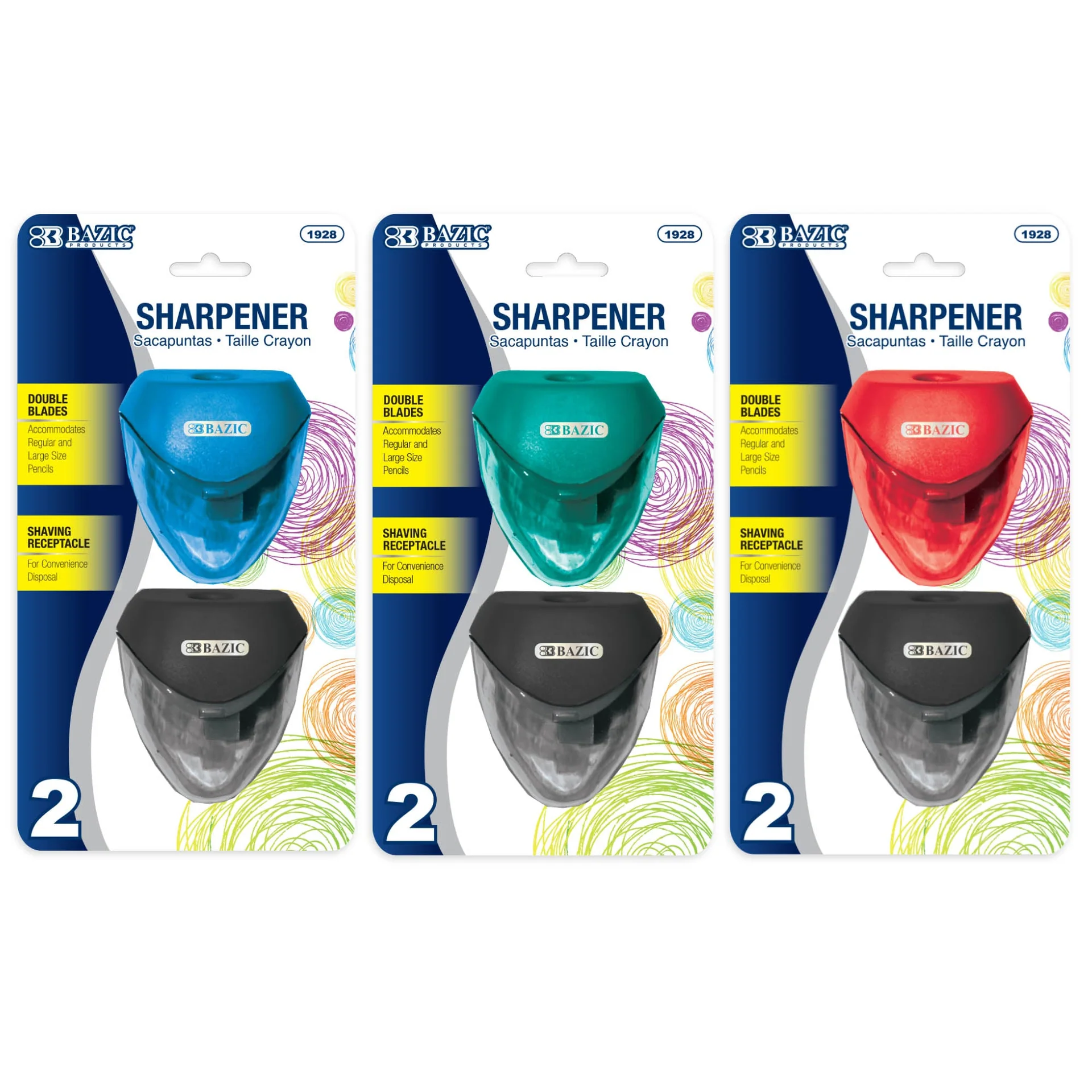 DUAL BLADES SHARPENER PQT. 2