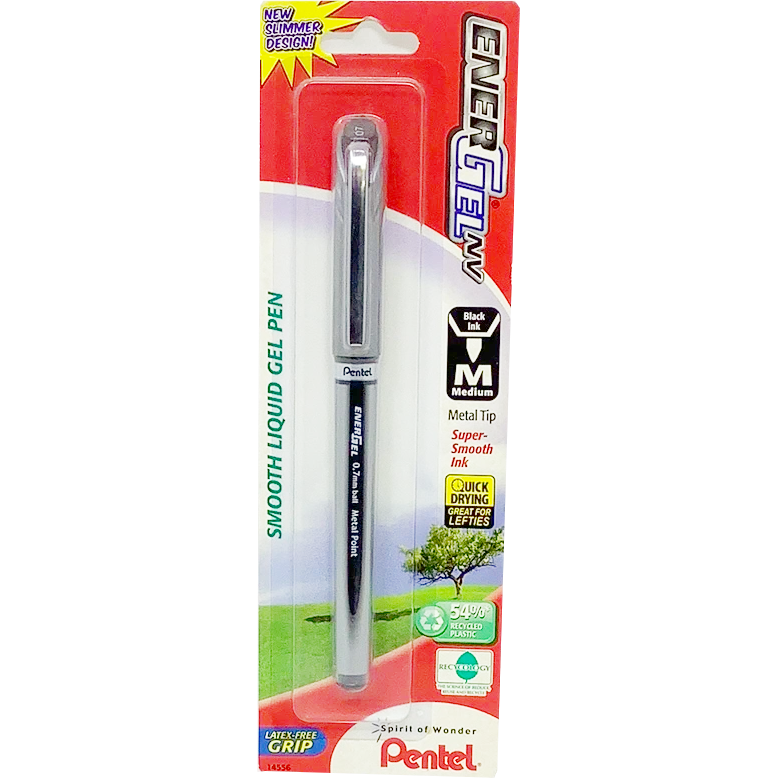 EnerGel NV Liquid Gel Pen 0.7 mm Medium Black