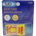 STICKY SIGN HERE 1X1.7 PK50