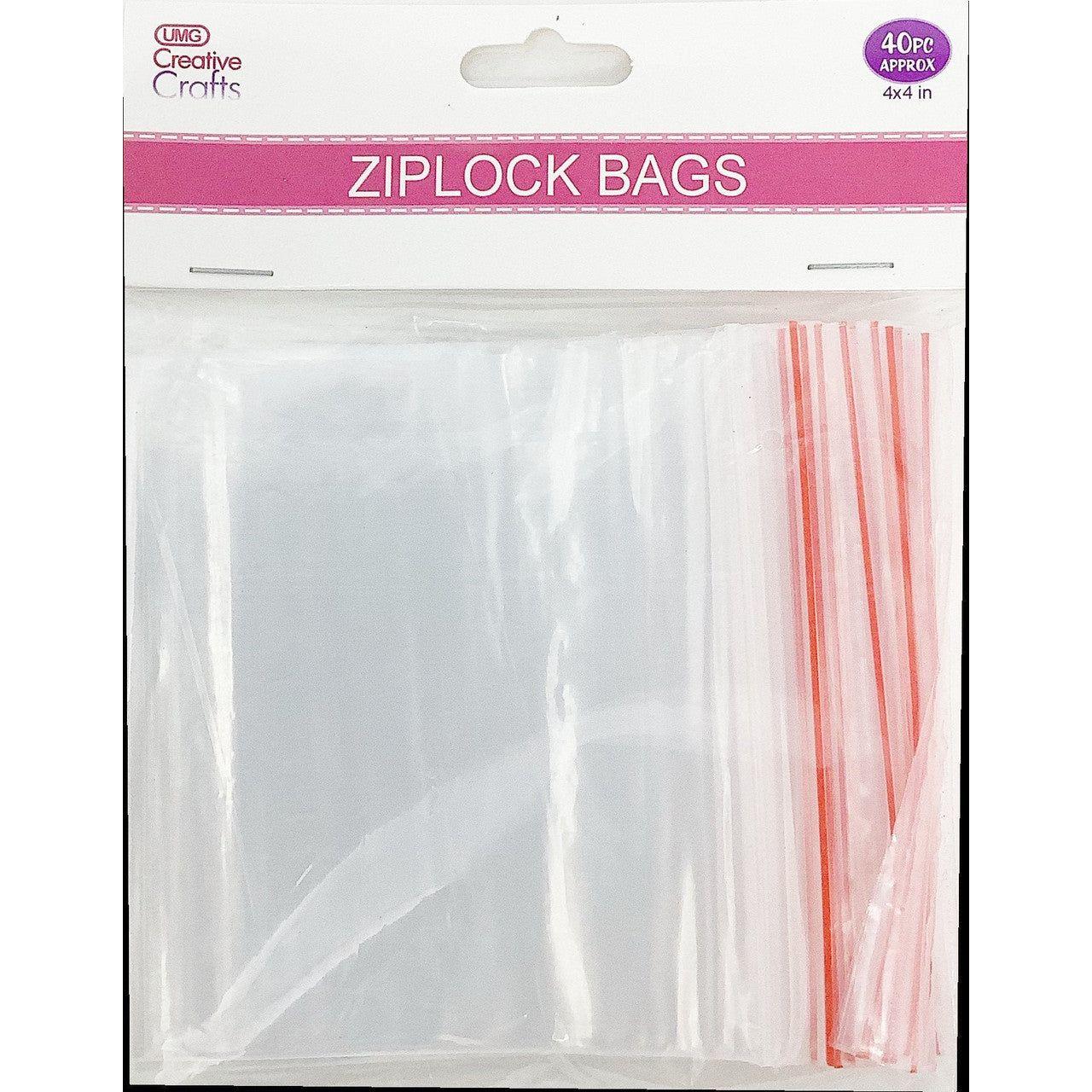 Zip Lock Poly Bags | 4x4" | 40pcs