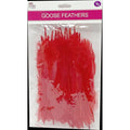 GOOSE FEATHERS 5"-7" 9G RED