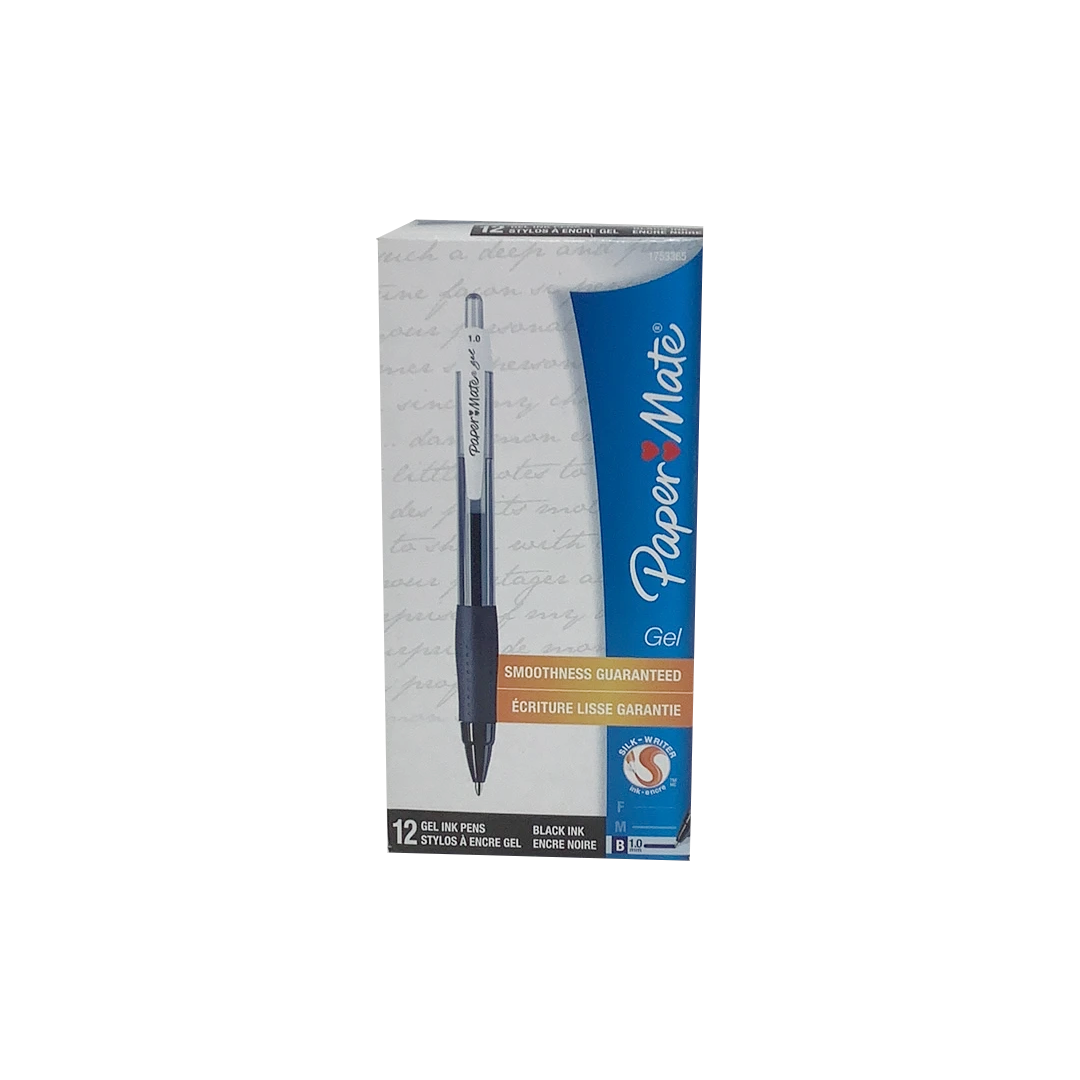 GEL INK PEN SMOOTH BLACK 1.0