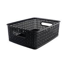 Bin,Weave,Medium,Black