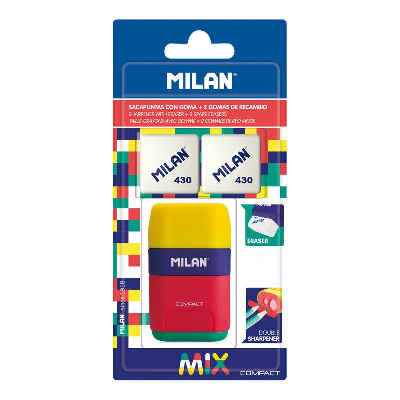 SACAPUNTAS COMPACT MIX CON GOMA DE RECAMBIO lo
