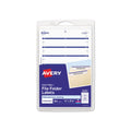 File Folder Labels 2/3” x 3-7/16” White/Blue Pkg. 252