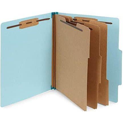 3 Partition Folder Letter Blue