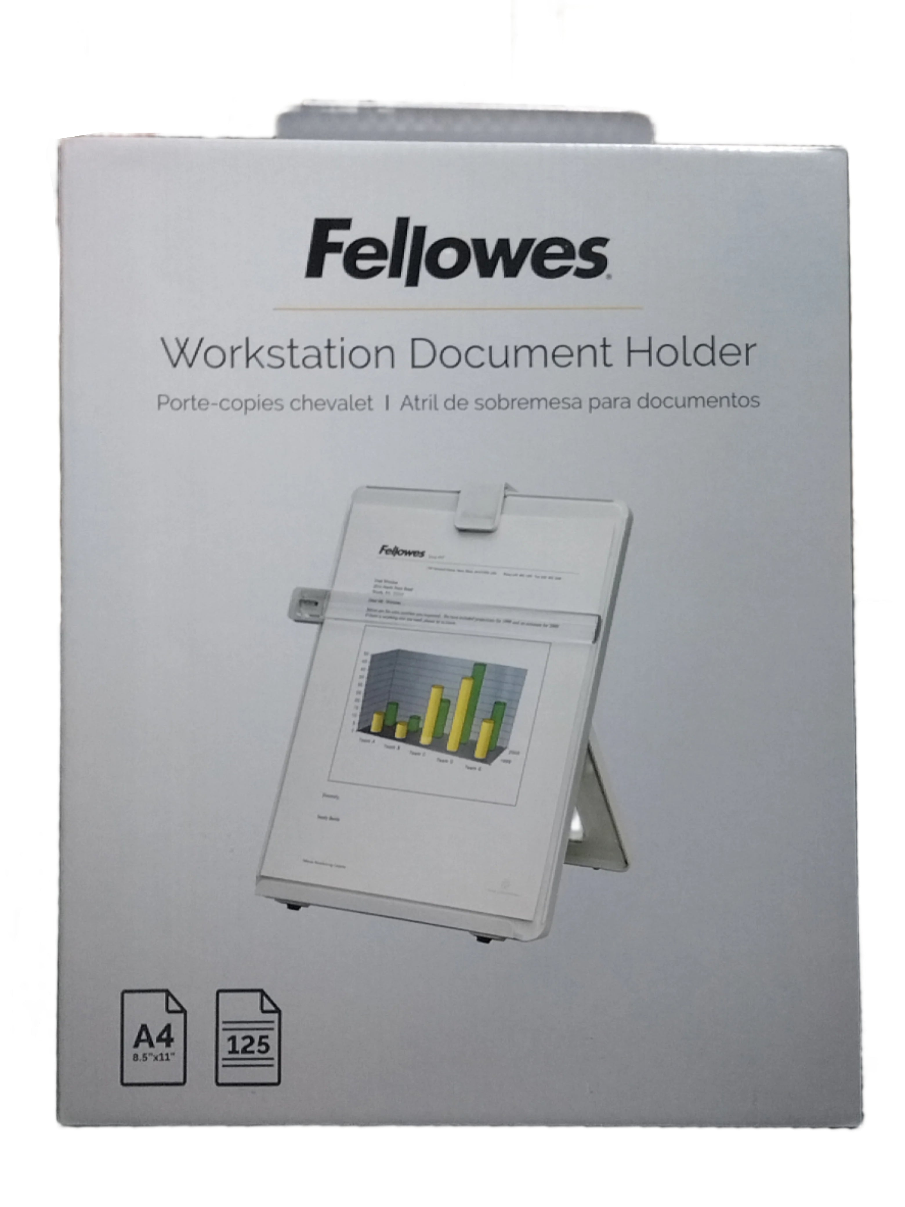 COPYHOLDER LETTER SIZED NON-MAGNETIC PLATINUM