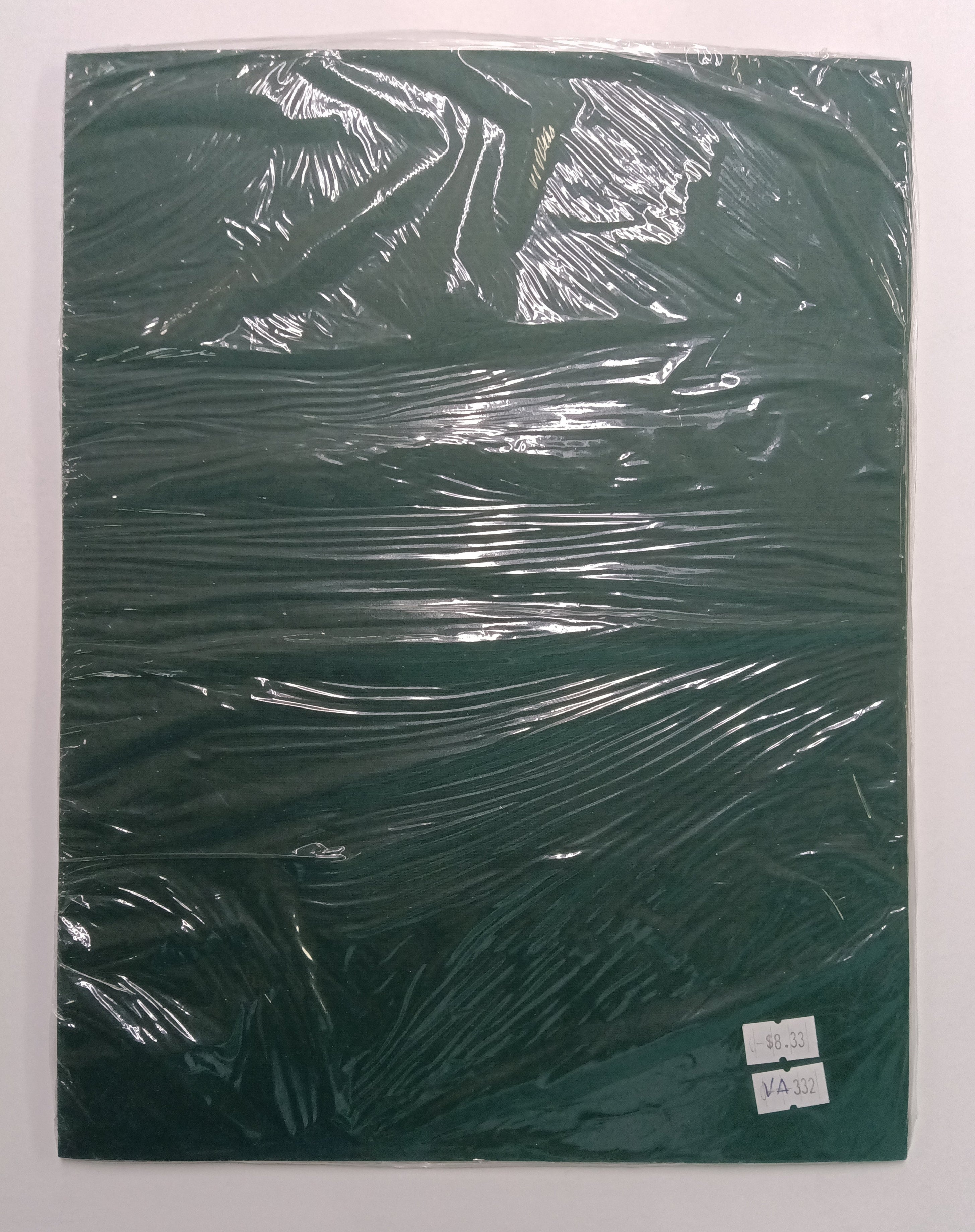CERTIFICATE FOLDER GREEN-PLAIN