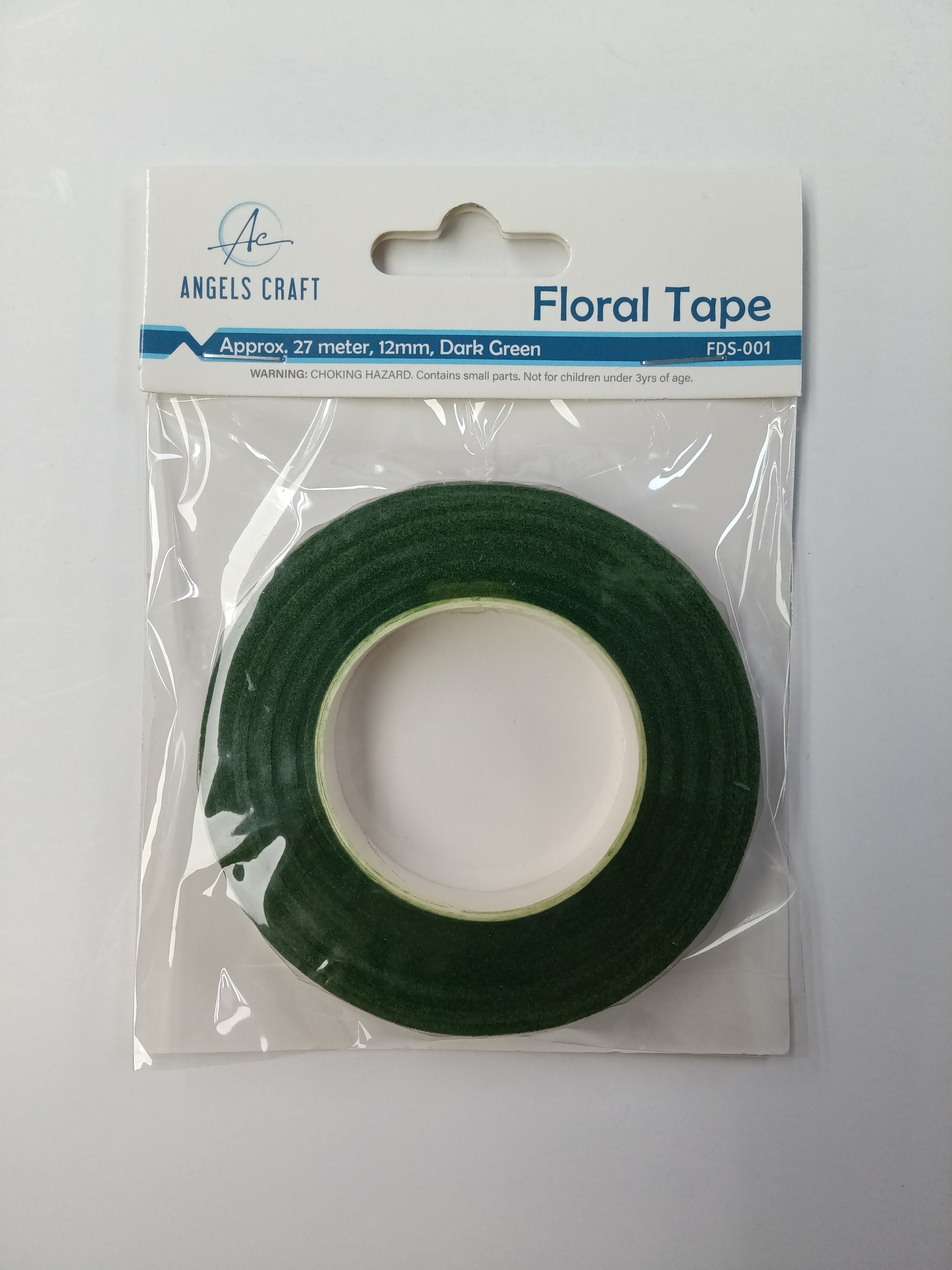 FLORAL TAPE (DARK GREEN), 12MM, 30YARD