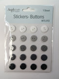 BUTTONS STICKERS 3.5'' 20PCS