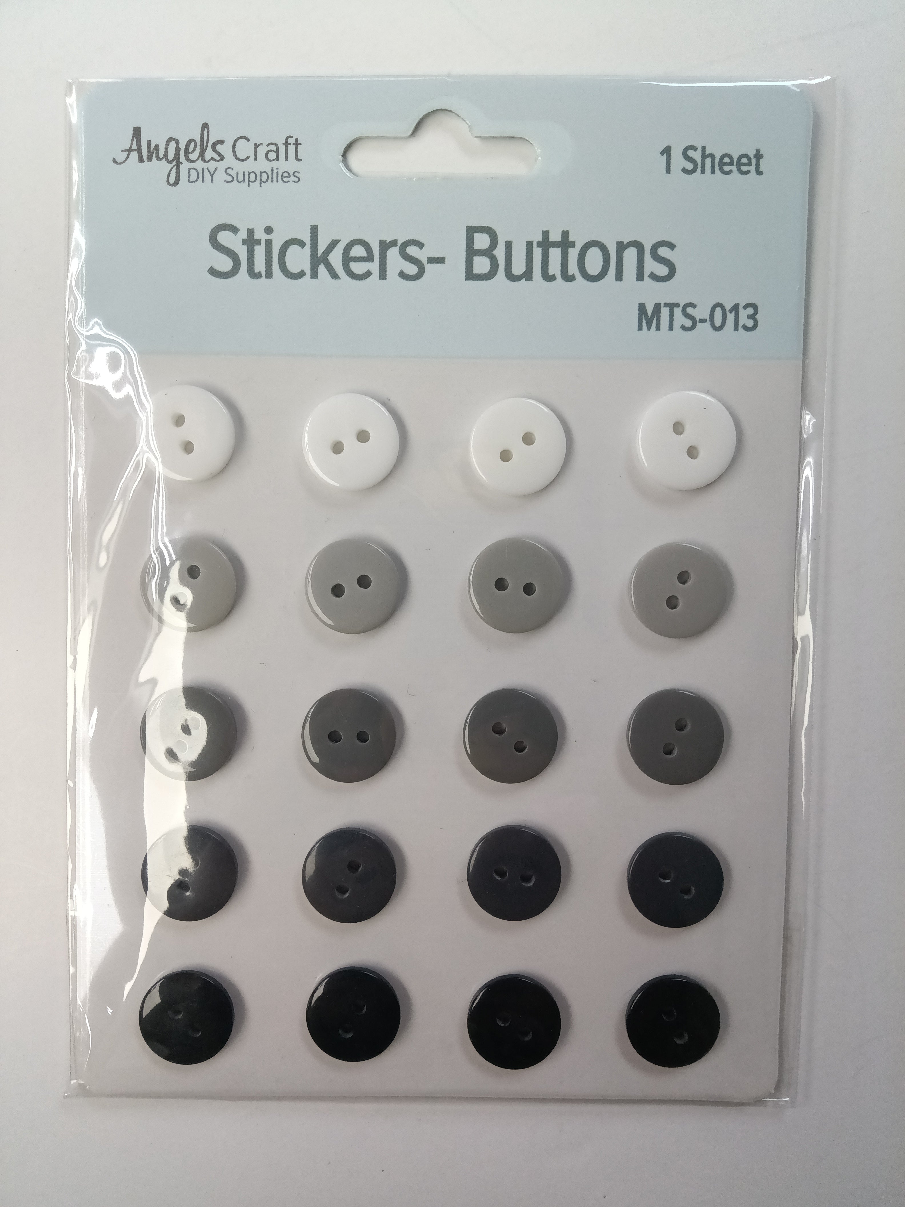 BUTTONS STICKERS 3.5'' 20PCS
