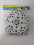 BLACK & WHITE 8" HANGING PAPER LANTERNS 6PCS