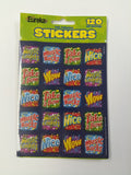 MUSIC THEME STICKERS 1''X1'' 120PCS