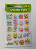 BIRTHDAY THEME STICKERS 120 STICKERS