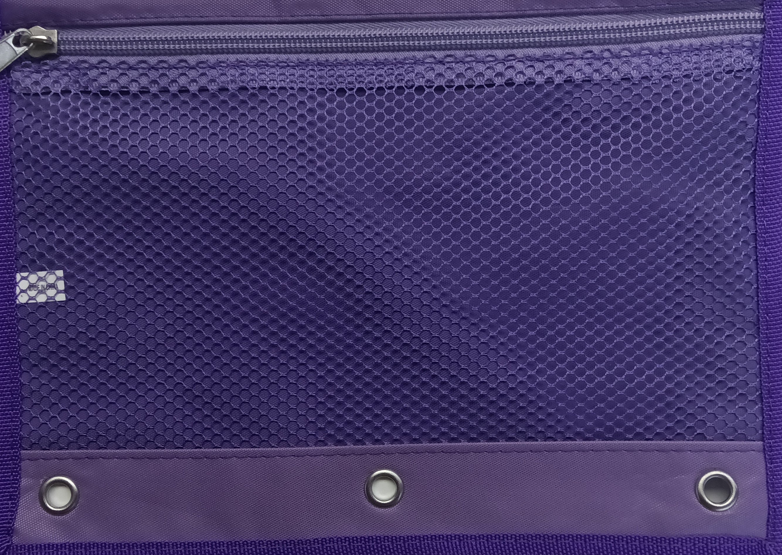 MESH FRONT FABRIC POUCH