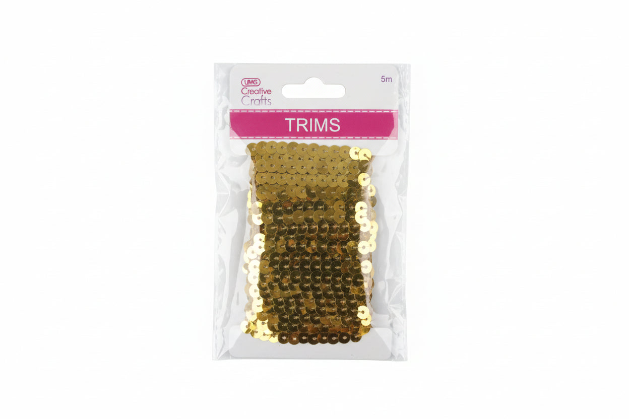 SEQUIN TRIM 5M 4COLORS