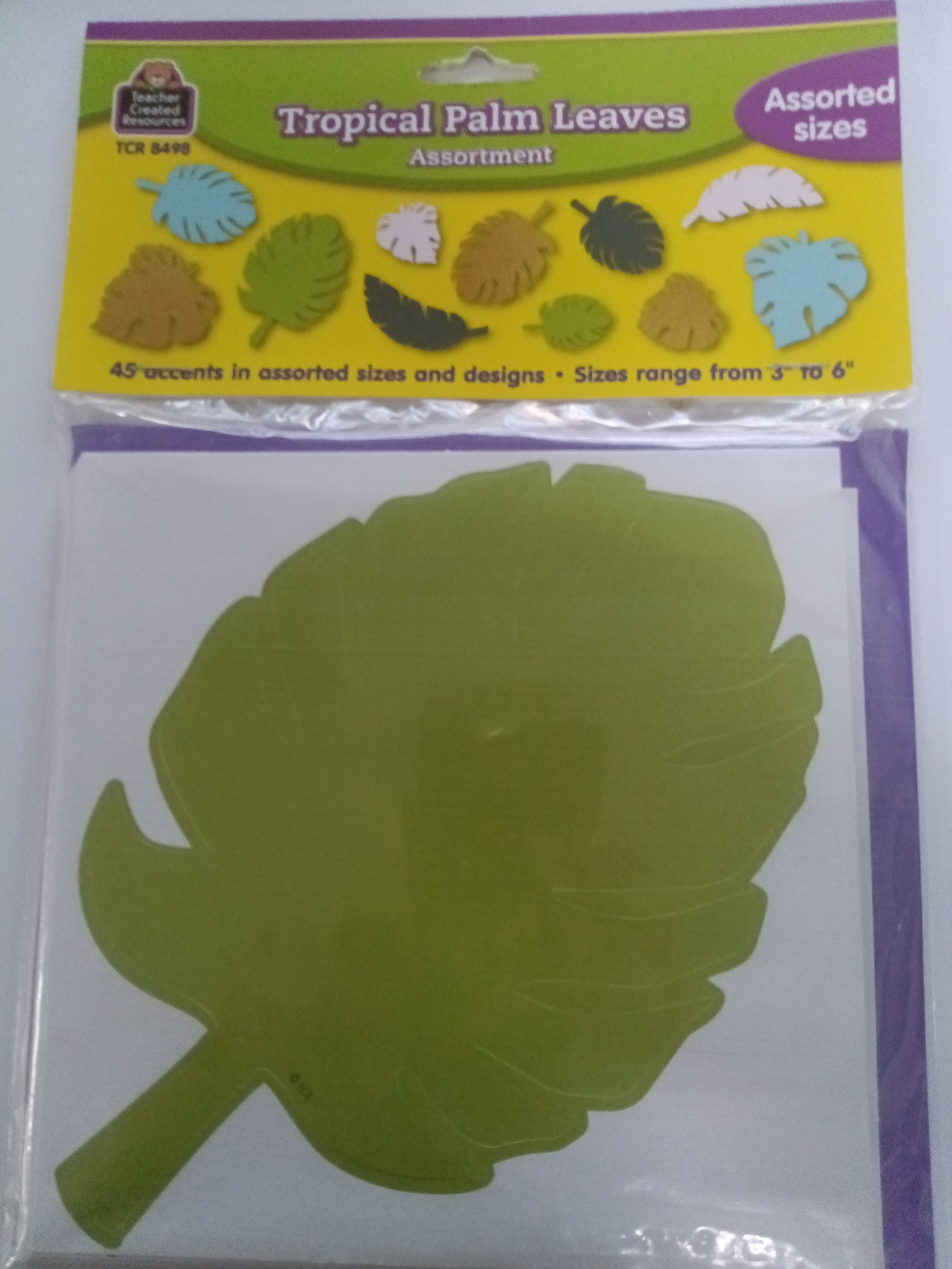 TROPICAL PALM LEAVES ACCENTS 45 PCS