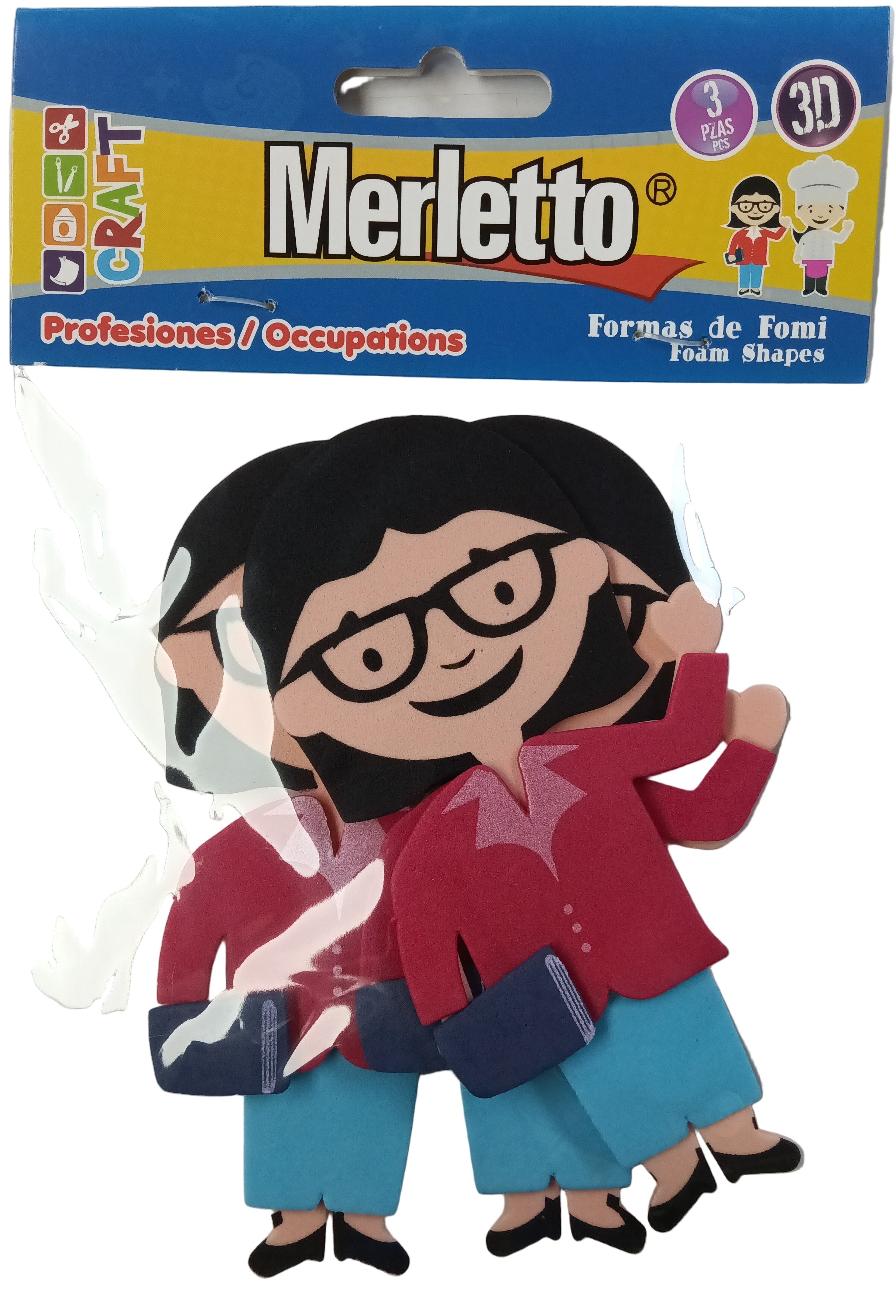 Formas Foamy Profesiones  | Chef | Maestra