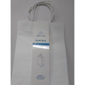KRAFT BAG-WHITE 2CT 7.48X3.94X10.24IN